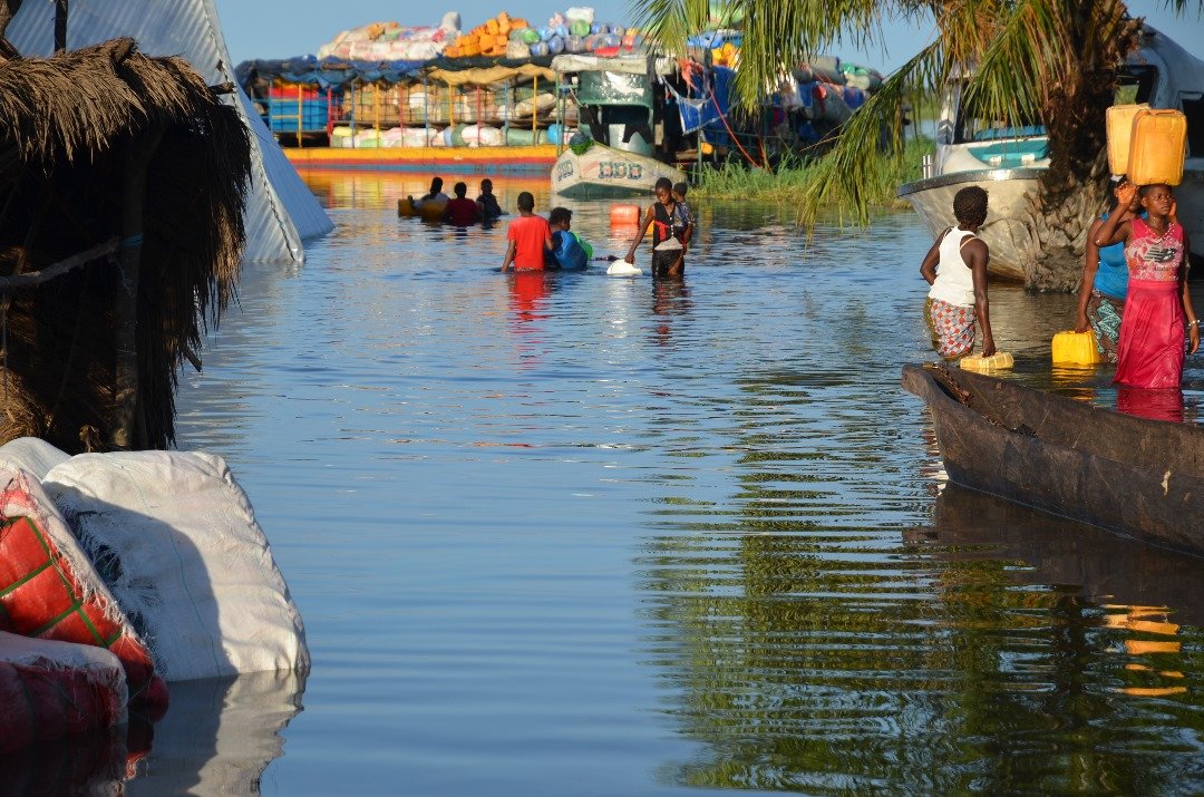 l'Ouragan dévastateur qui a provoqué le naufrage des bateaux à Kabalo